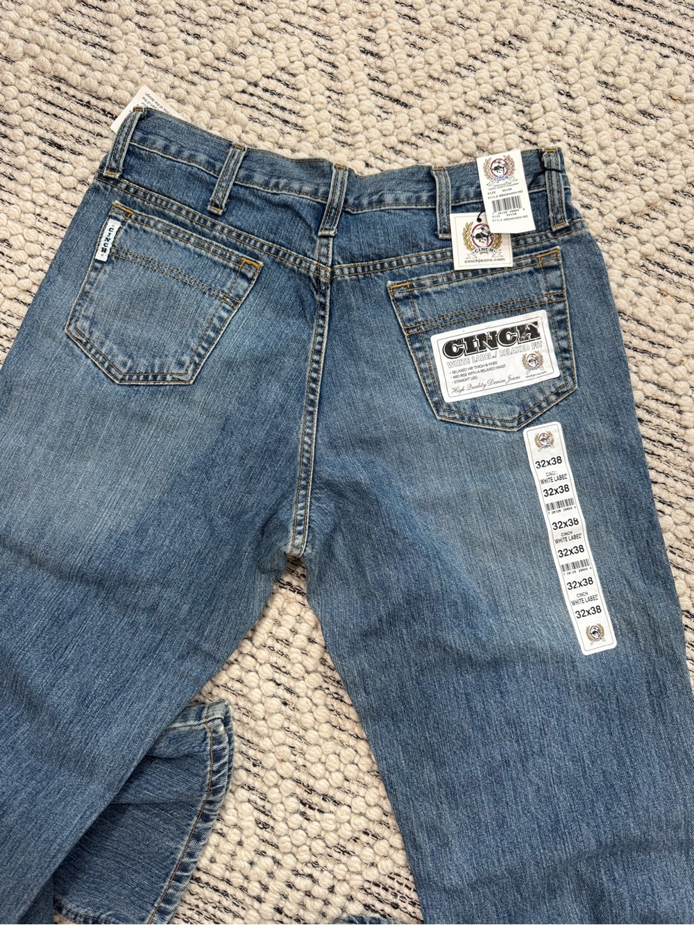 Cinch Men's White Label Relaxed Fit Denim Jeans 32x38